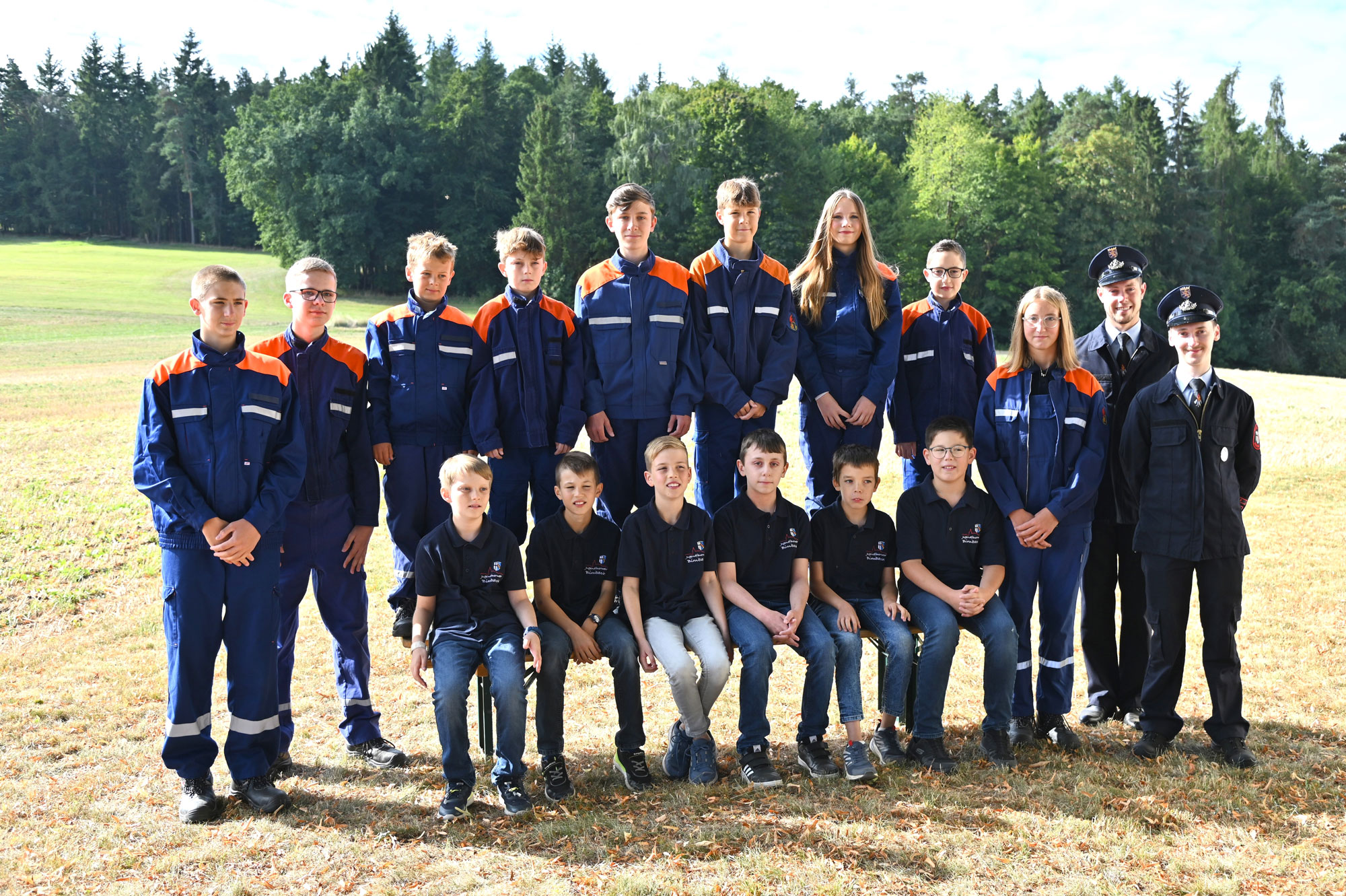 Gruppenbild der Jugendfeuerwehr Bimbach